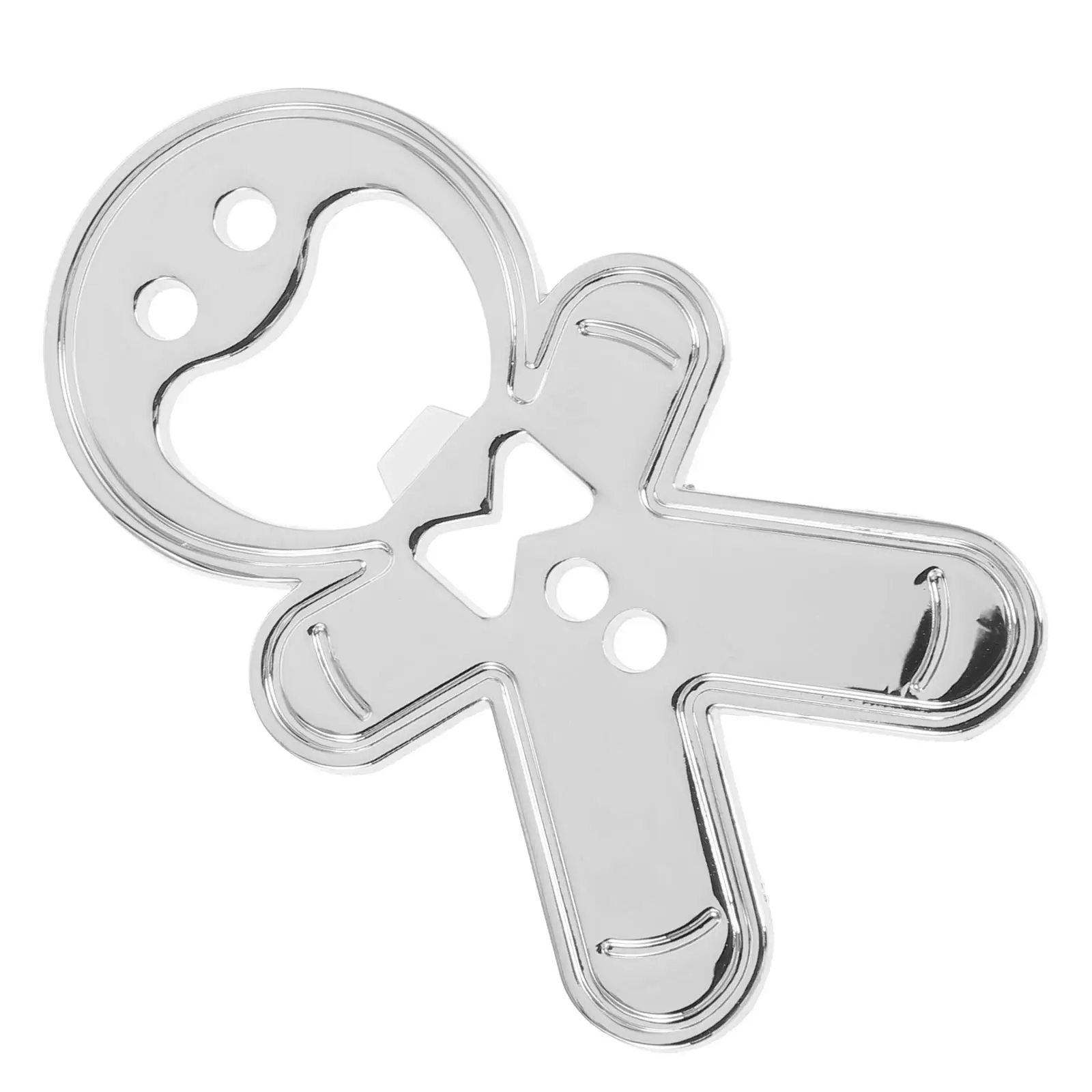 

Stainless Steel Gingerbread Man Shape Holiday Supplies Beer Opener Tool Practical Holiday Bottle Opener Portable