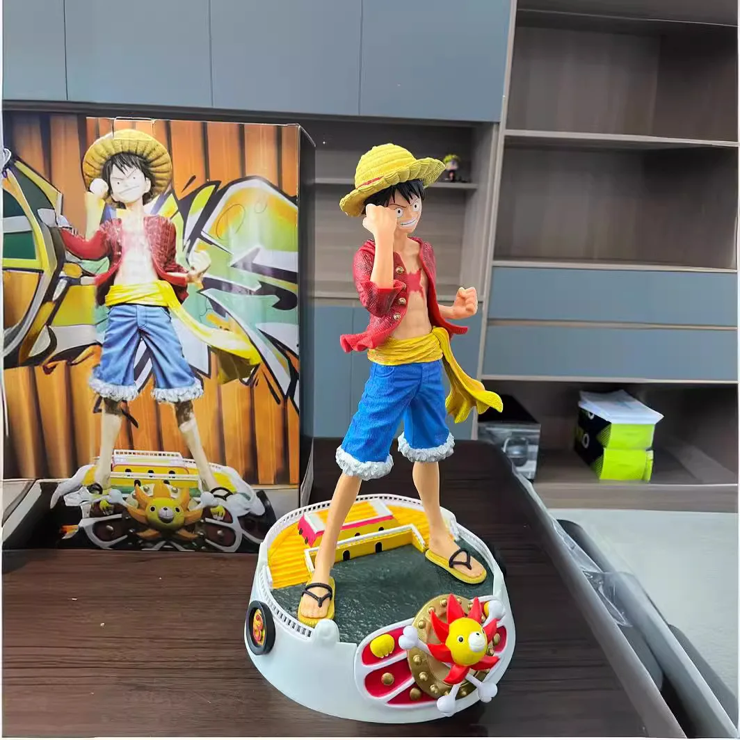 50cm ONE PIECE Anime Figure Monkey D. Luffy Peripheral PVC Model Scene Statue Desktop Decorate Ornaments Birthday Gifts Toys
