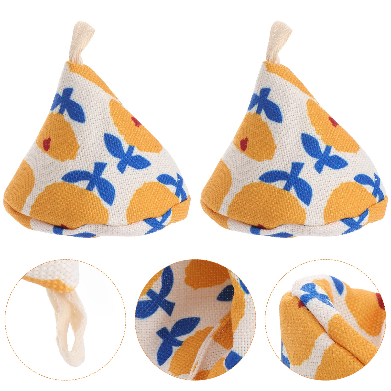

2 Pcs Anti-scalding Pot Cap Handle Covers Cooking Lid Polyester Gloves Accessories Kitchen Mittens