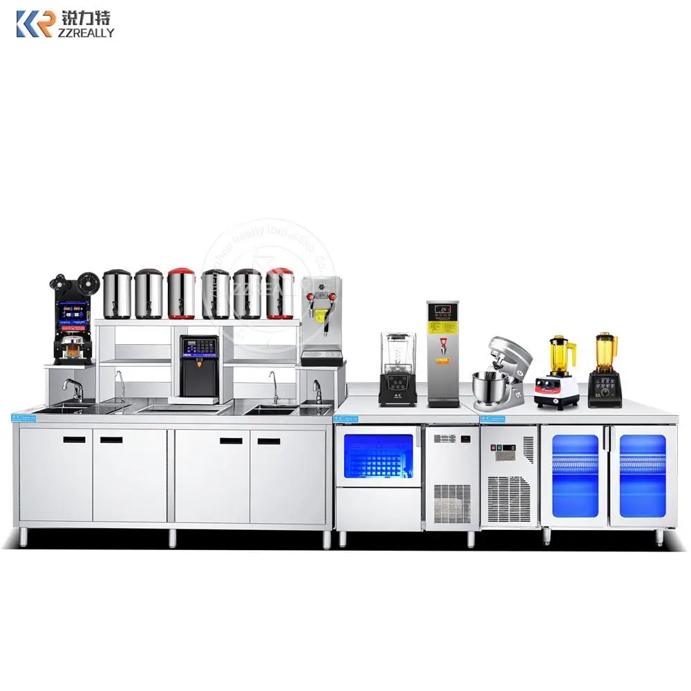 Bubble Tea Vendor Machine Automatic Maker Package Bubble Tea Vending Peal Serving Machine