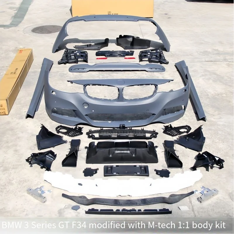 Suitable for the BMW 3 Series GT F34 320GT 328GT with MTECH Large Body Kit, Including the Front Bumper and Rear Lip Grille - Image 6