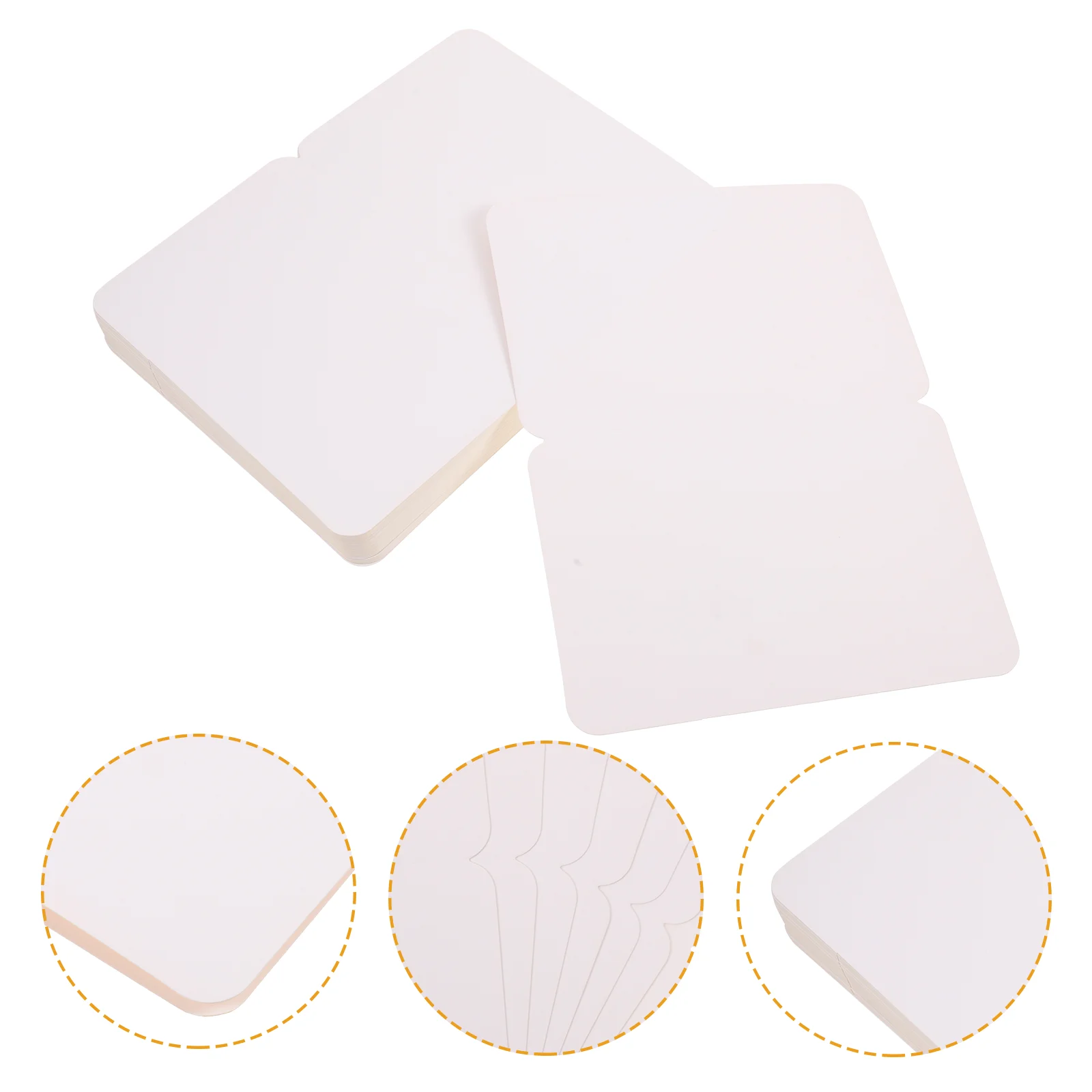 

50 Pcs Blank Card Bulk Gifts Plain Cards White Greeting Folding Kraft Paper Craft