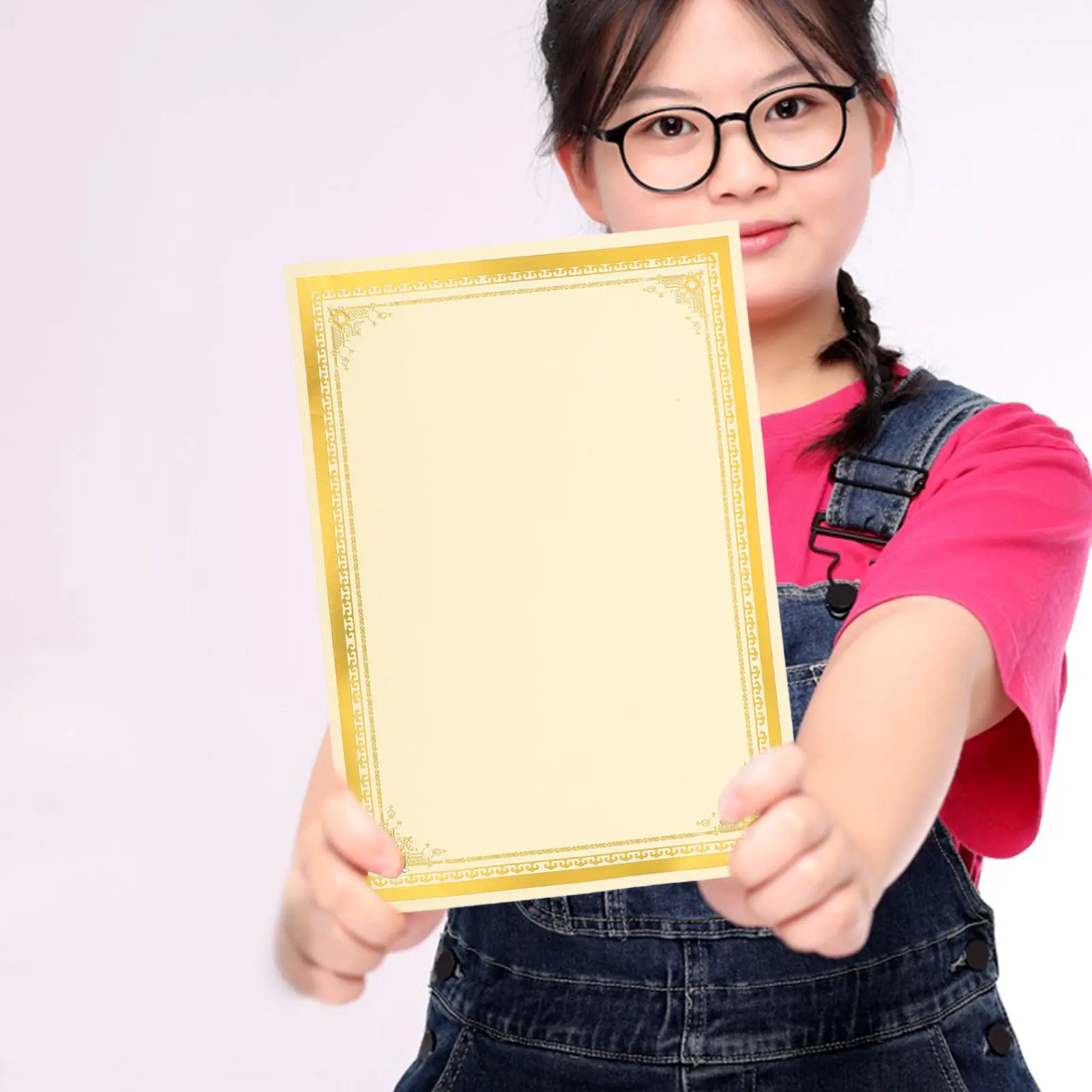 

10Pcs Blank Certificate Inner Paper Smooth Writing Award Certificate Paper for Graduation Ceremony Classroom Academic Camp