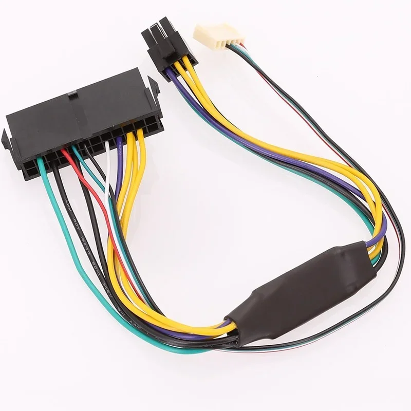 Cable de fuente de alimentación ATX a placa base, adaptador de placa base de 2 puertos, 6 pines, 30cm, 24 Pines, para HP Z220, Z230, SFF, 24P a 6P