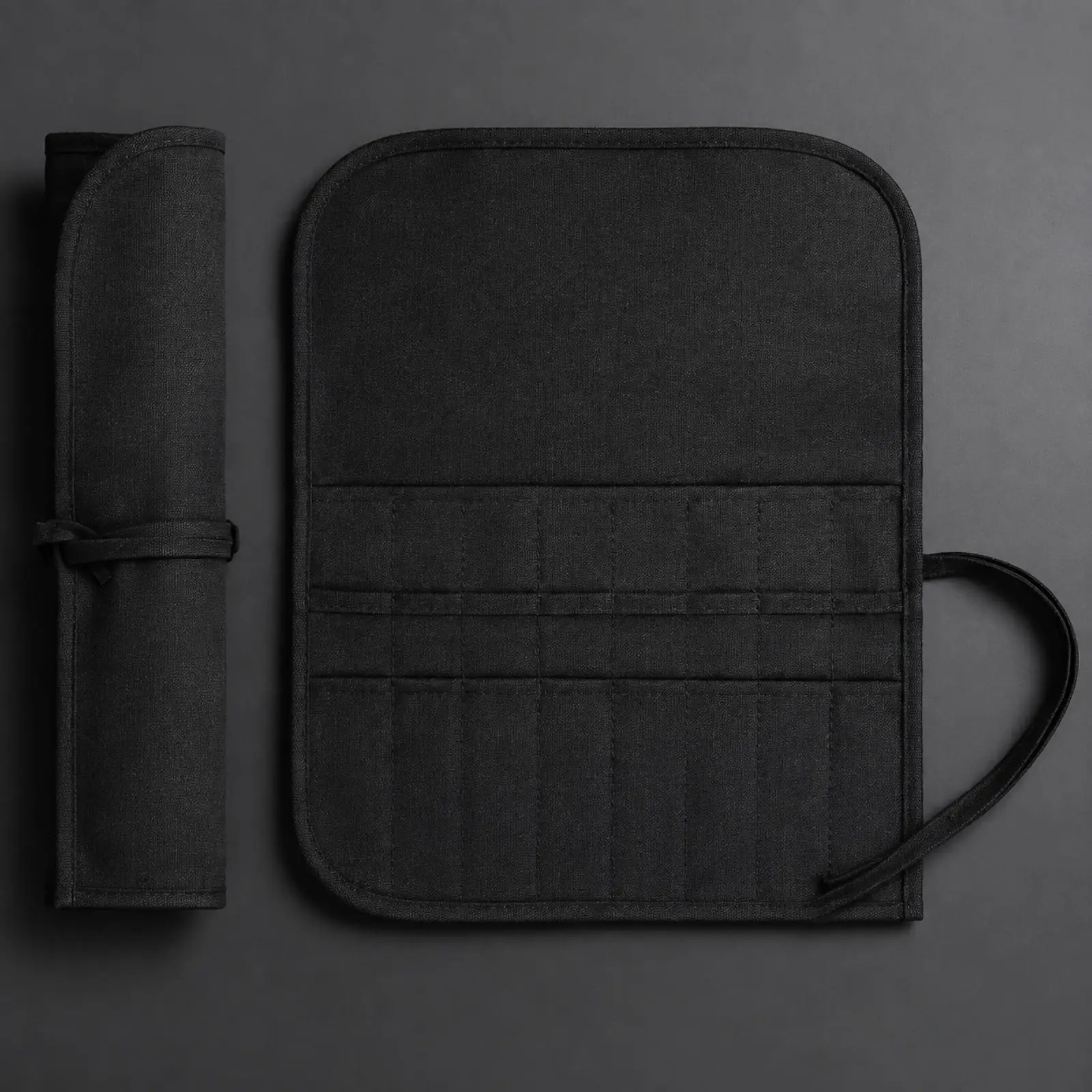 Fold-up Canvas Knitting Knitting Pin Case Easy to Carry for Knitters