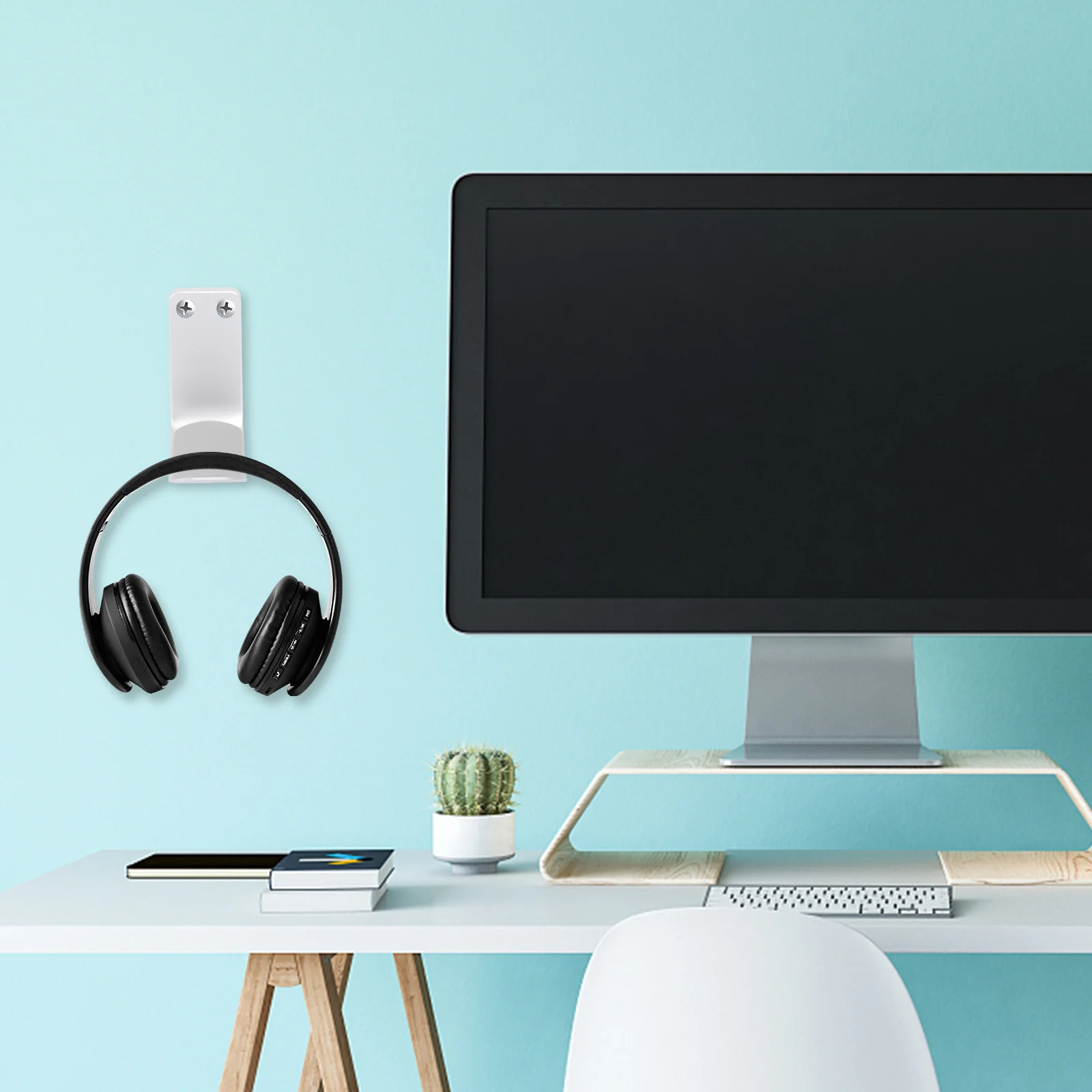 

Metal Headphone Holder Aluminium Alloy Desktop Stand for Gaming Earphones Storage Rack Mount Bracket Silver Headphone Holder