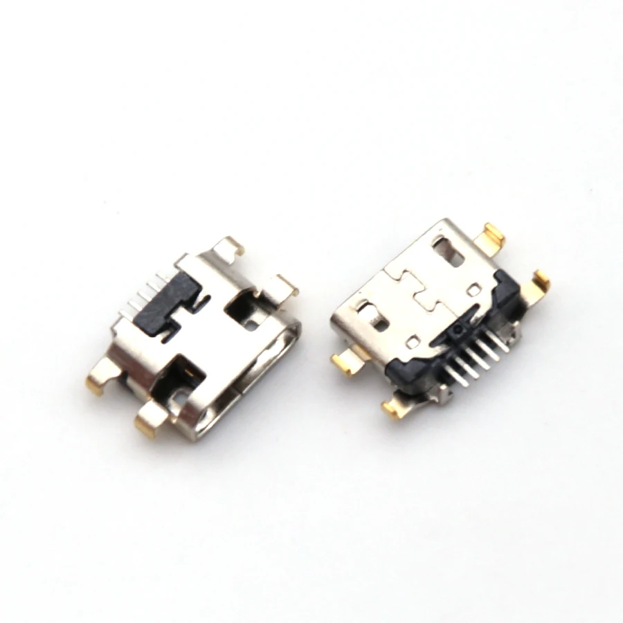 50pcs Micro USB Jack Charging Socket Port Plug Dock Connector Heavy plate 1.2mm For Samsung A10 A10s Motorola e5 play Moto E6