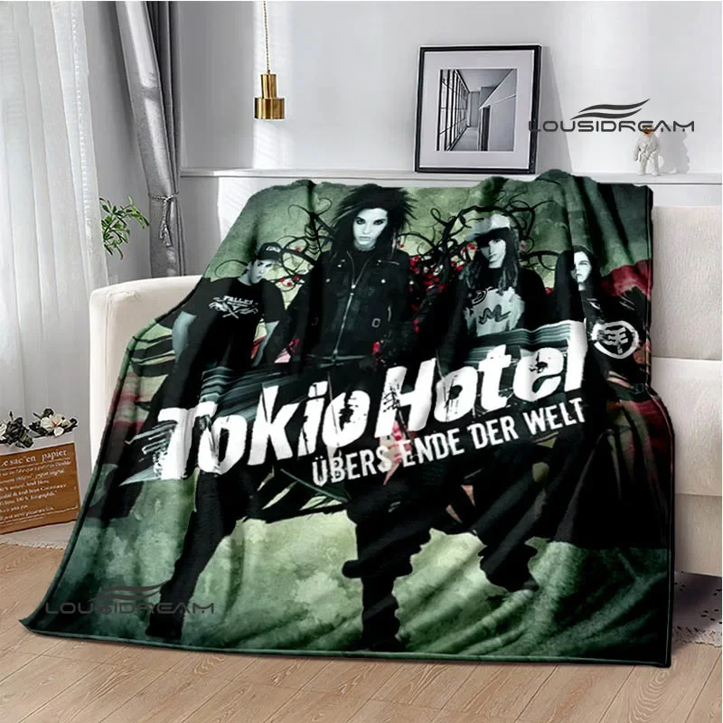 Tokio Hotel band printed blanket Kids Warm Flannel Soft Cozy  Sofa Bed Blanket Travel Birthday Gift