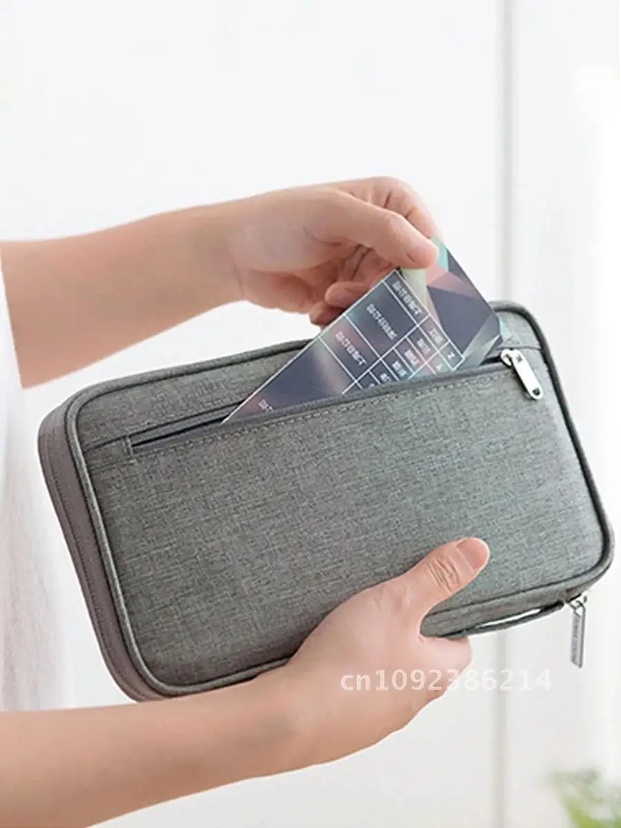 

Travel Family Passport Holder Organizer Waterproof Document Cardholder Wallet