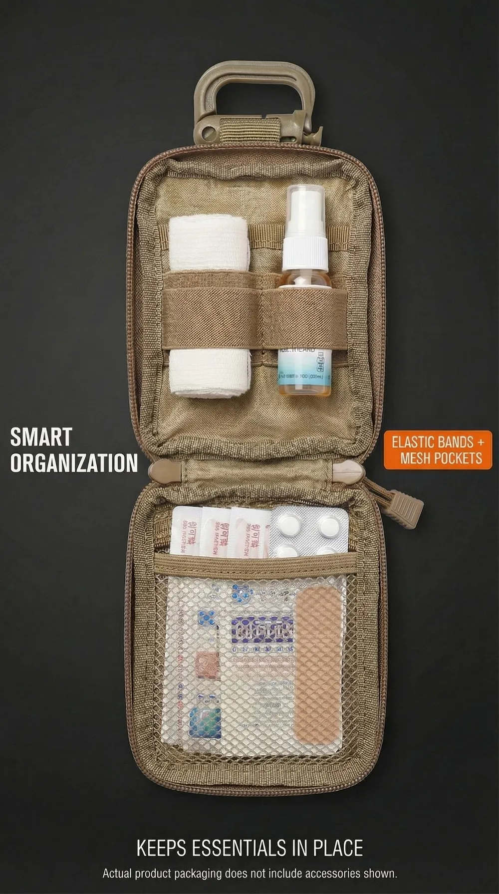 Mini Taktische Molle Mehrzweck-Tasche Multifunktionale EDC Zubehörtasche mit Klettverschluss für Jagd und Camping – Detail 6