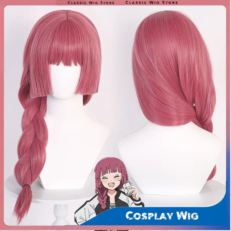 

Парик для косплея, аниме Bocchi The Rock Hiroi Kikuri, красный парик с косами, женские парики для девочек, костюмы для вечеринки, Хэллоуина