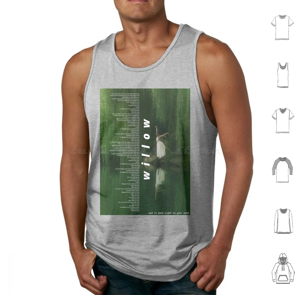 Willow Evermore Tank Tops Vest Sleeveless Evermore Willow Folklore Evermore Lyrics Taylor Lyrics Swiftie Cardigan Folklore