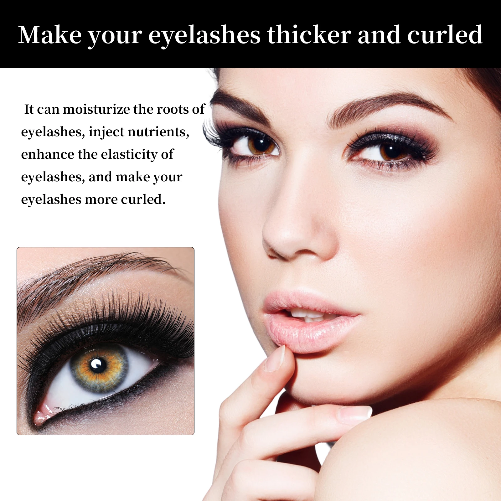 Eyelash Growth Serum Thickener Strengthen Eyelash Curl Longer Lengthening Eyelashes Deep Nourishing Eyelash Eyebrow Essence