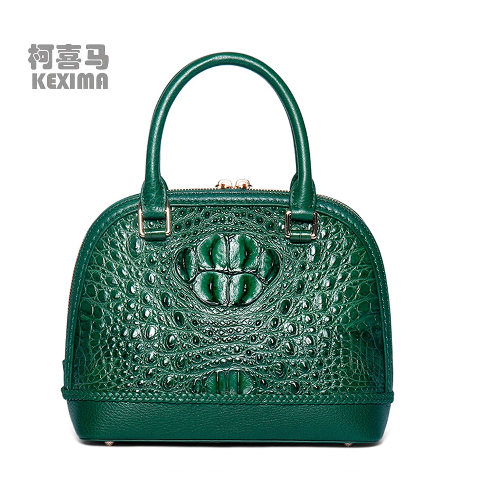 keximayuanyuan  crocodile leather lady bag crocodile leather imported female crocodile handbag women shell bag one shoulder bag