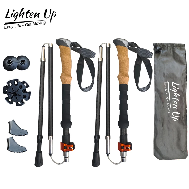 2 шт., складные трости для альпинизма, легкие трости