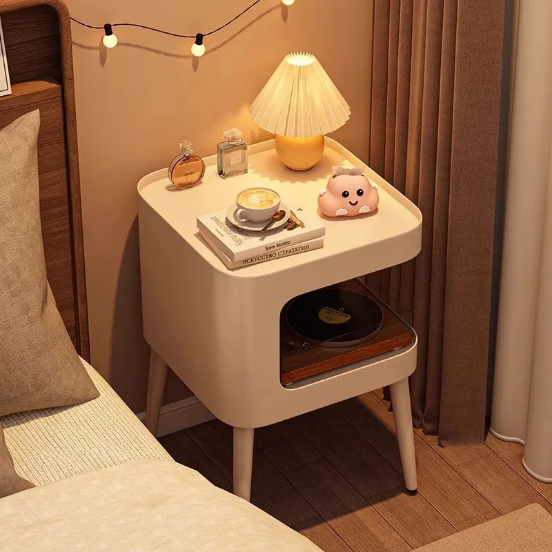 

Creative cream style small wrought iron bedside table simple storage bedside table living room bedroom coffee table adjacent