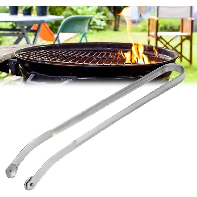 Stainless Spatula Tongs BBQ Sausage Flipping Tongs Kitchen Cooking Tongs for Grilling Long Handle for Turning Sausage