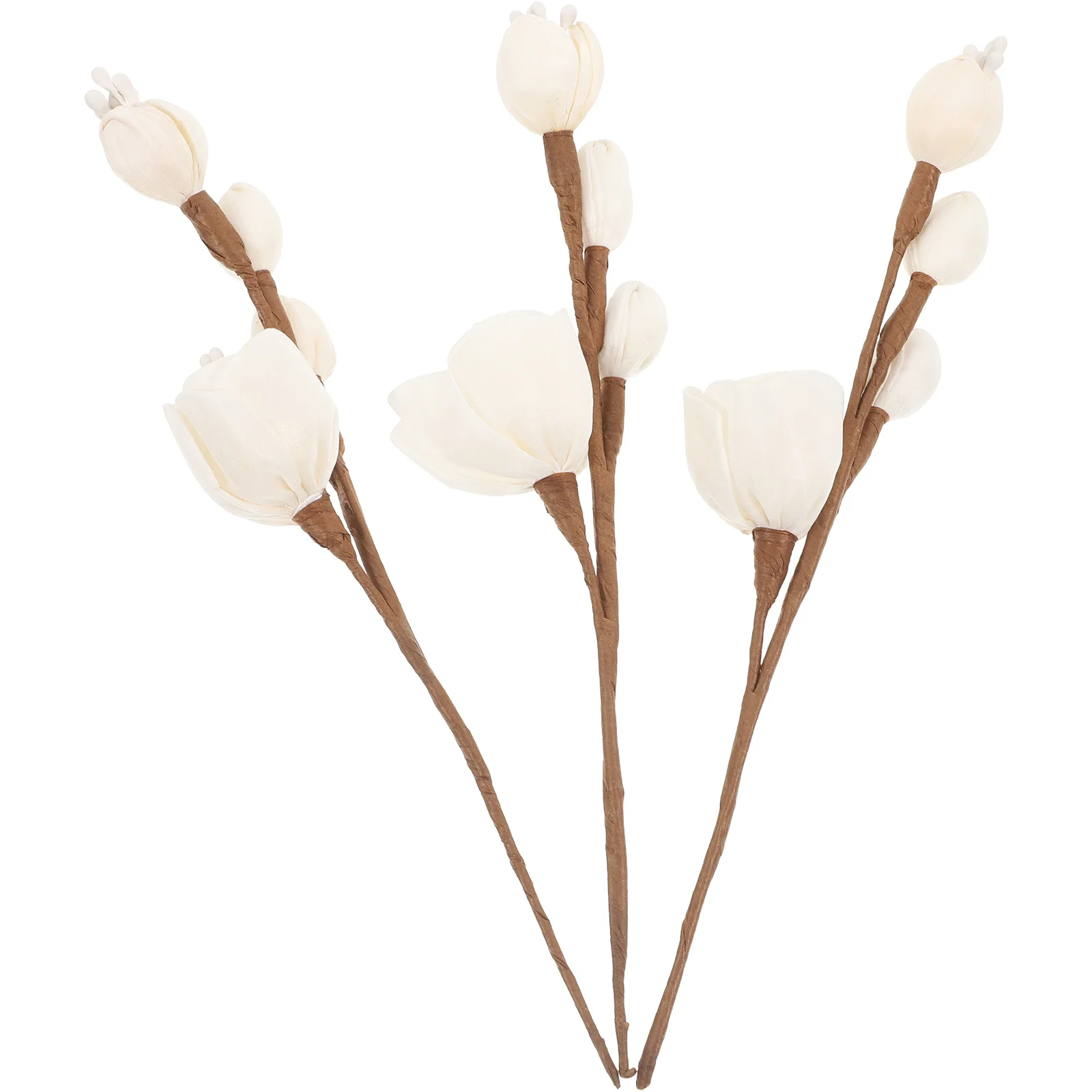 

3Pcs Rice Paper Diffuser Sticks Multi-Head Plum Blossom Aromatherapy Replacement Sticks for Home Bathroom Bedroom Office