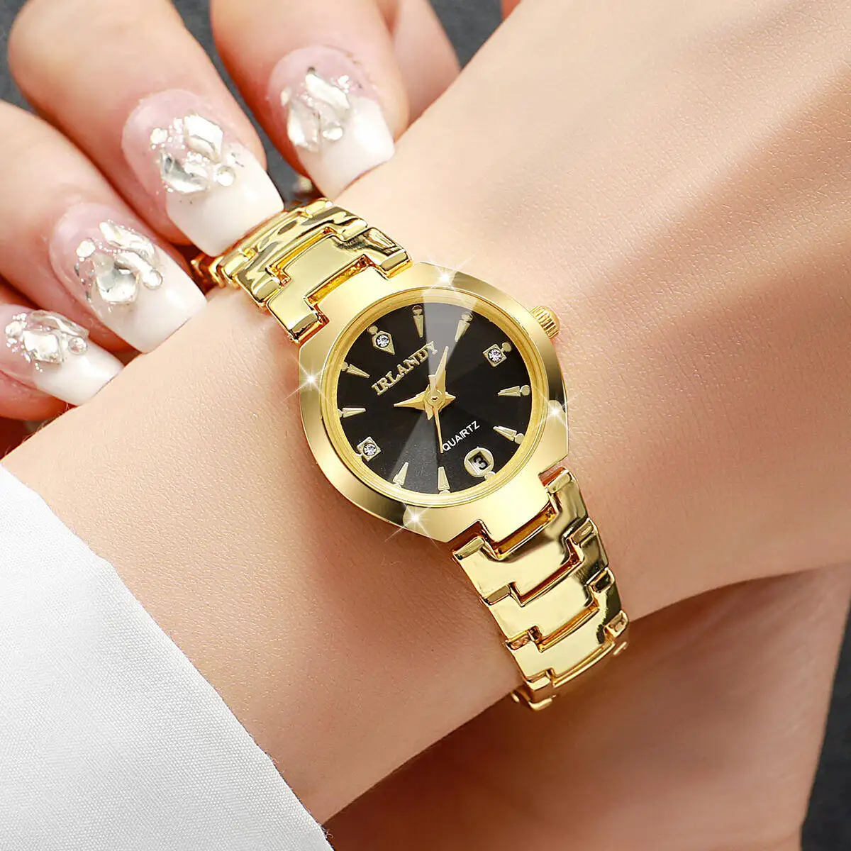 Luxury Women's Small Dial Quartz Wristwatch, Gift Idea