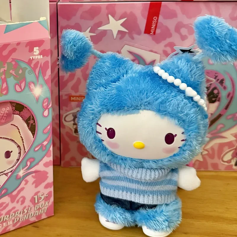Nieuwe Echte Sanrio Hellokitty Popstar Serie Trendy Blind Box Leuke Tas Hanger Decoratie Speelgoed Pop Meisje Verjaardag Verrassingsgeschenken