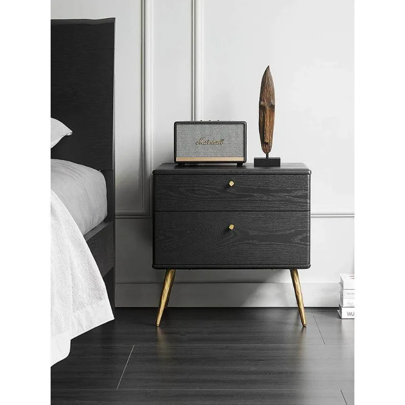 nordic-modern-simple-solid-wood-bedside-table-black-oak-light-luxury-high-end-two-chest-cabinet-bedroom-storage-bedside-cabinet