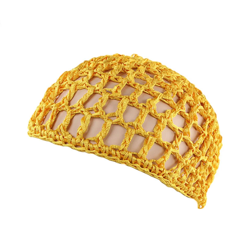 1pc Mesh Crochet Hair Net Woven Hair Cap Bonnet Night Cap Sleep Cap For Women Wig Head Cover Accessories