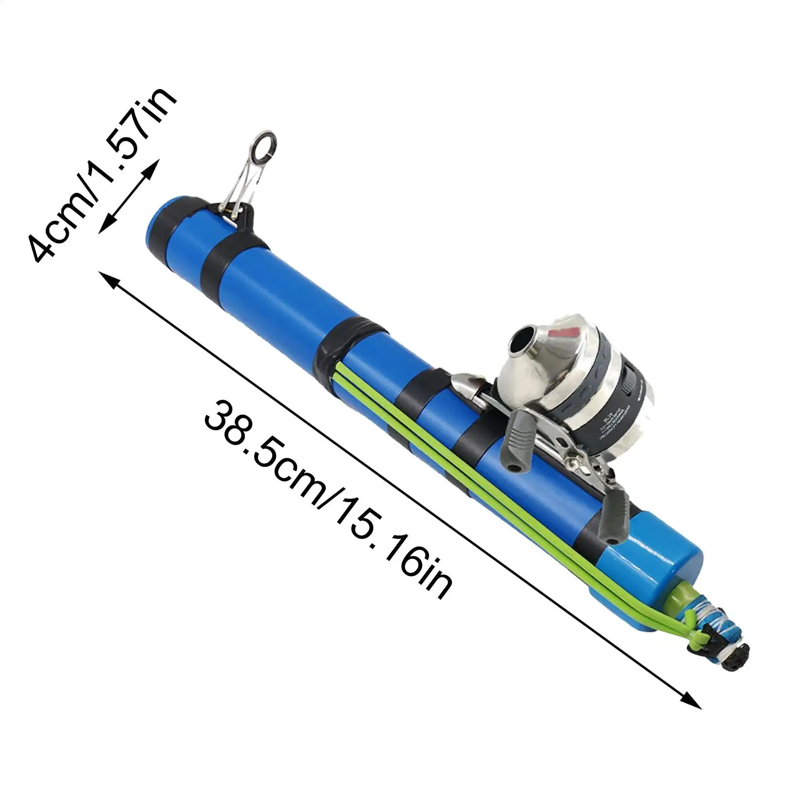 Fishing Pole Slingshot Design Compact Fish Tool With Reel Fishing Catapult Rod for Traveling for Bass Trout Catfish Freshwater view 6