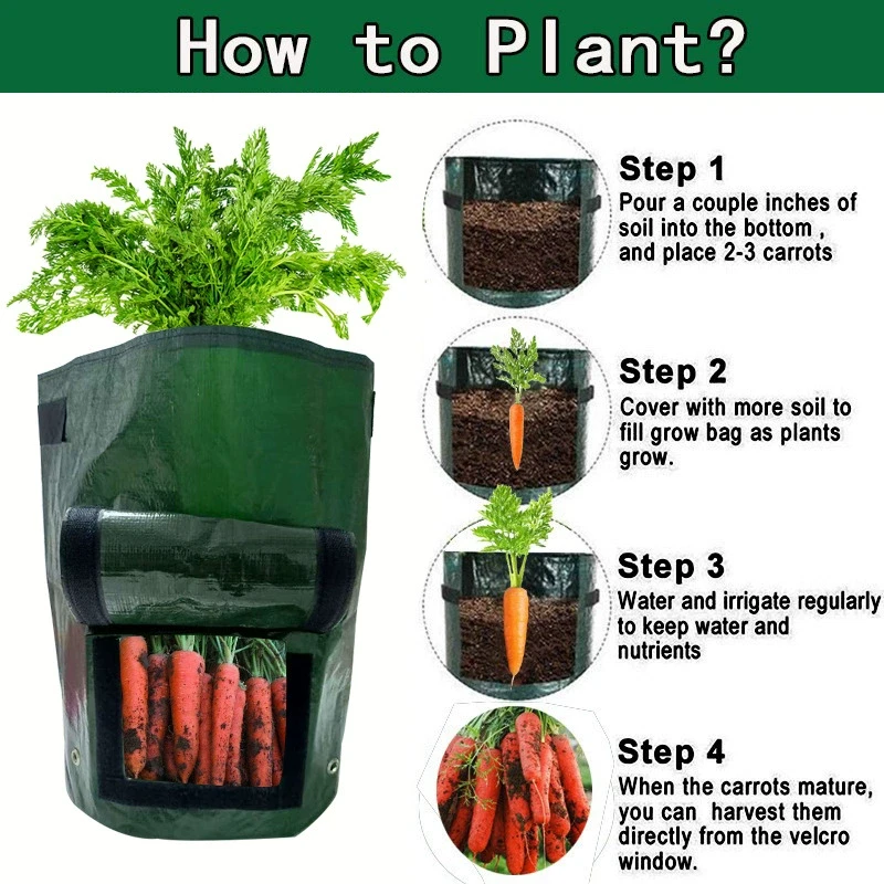 7/10 Gallon Potato Planting Bag Vegetable Fruit Tomato Gardening Soil Bag for Home Garden And Farm Use Beautifying Plant Bag