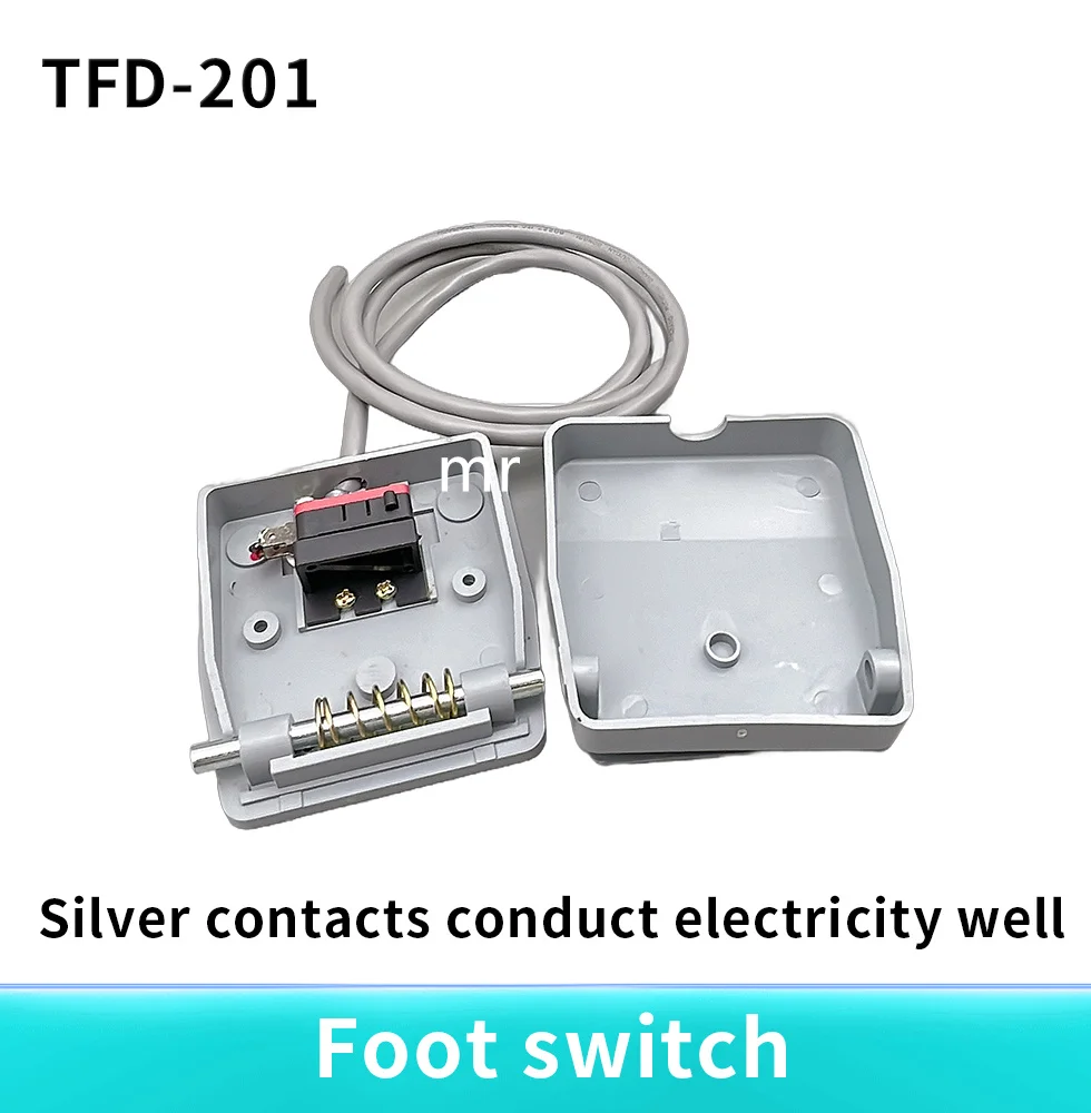 TFS-201 Footswitch Foot Momentary Control Switch for Medical Equipment Electric Pedal Grey NO NC SPDT Foot Switch Controller