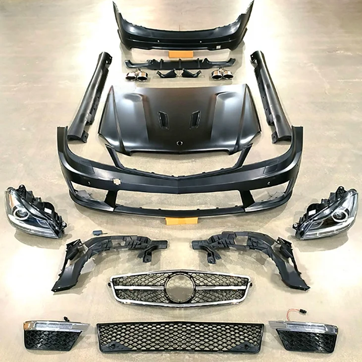 

Factory Price Body Kit for Mercedes Benz C- Class W204 C260 C200 C300 Modified C63 AMG Front Bumper with Grill 2011-2014