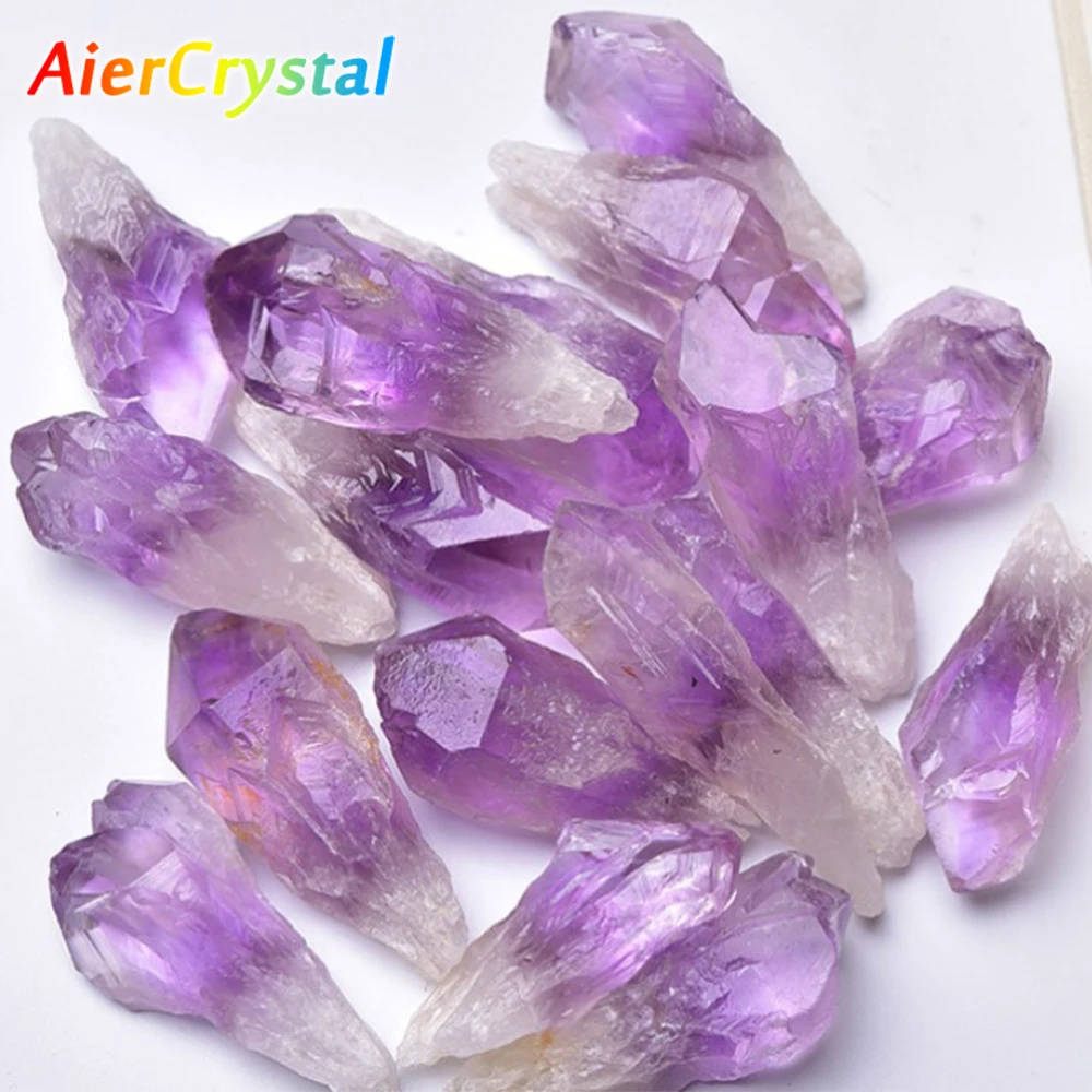 Natural Amethyst Teeth Raw Stone Gravels Irregular Crystals Cluster Crafts Specimen Amethyst Wicca Rocks Aquarium Home Decor