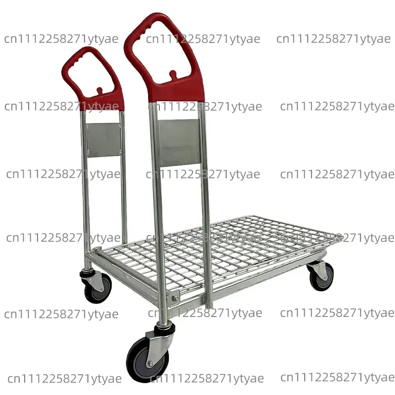 single-layer mesh truck warehouse handling turnover picker, home supermarket tally truck, flat trolley