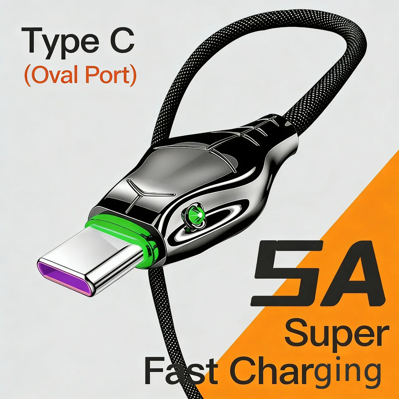 66w Type-C 5A Super Fast Charging Indicator Light Data Cable Suitable For Iphone 5-14 Huawei Xiaomi Vivo Phone Charging Cable