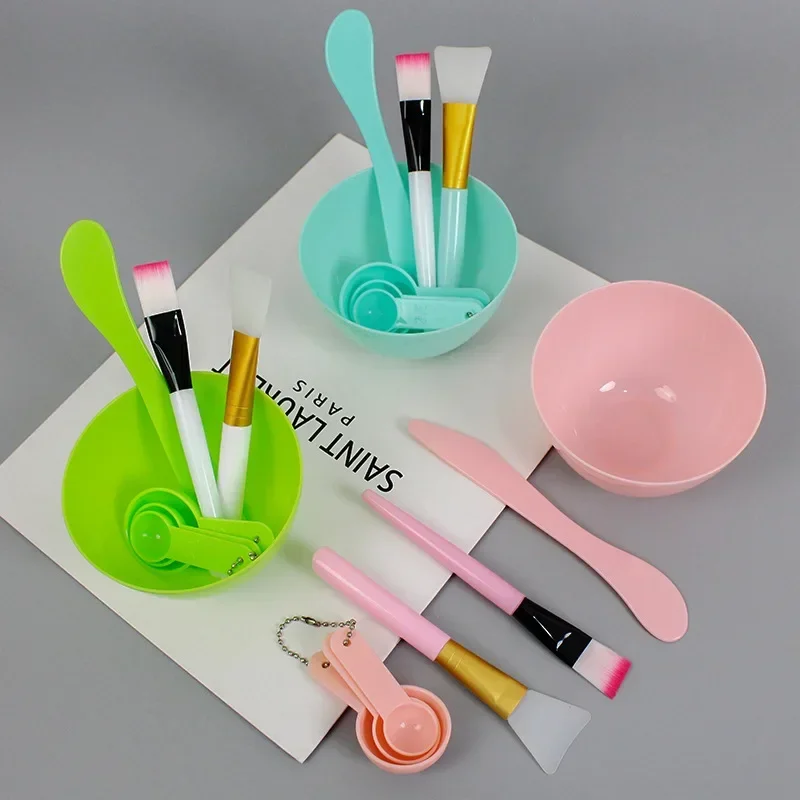 Face Mask Mixing Bowl Set DIY Facemask Mixing Tool with Silicone Mask Bowl Makeup Brushes Spatula Beauty Skin Care Tools