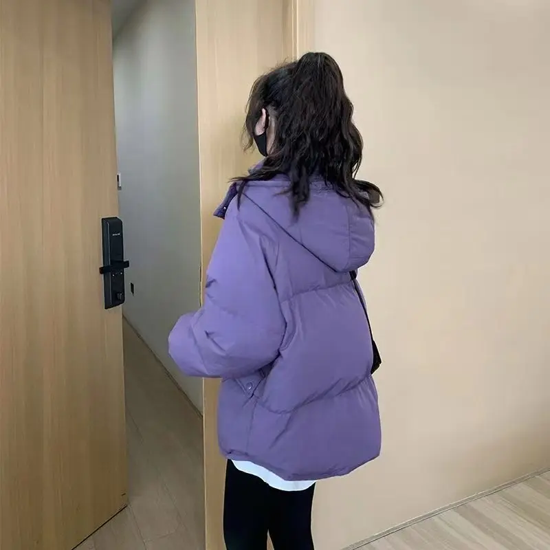 2023 New Women Down Cotton Coat Winter Jacket Female Warm short given to philandering Parkas Loose Warm Outwear Hooded Overcoat