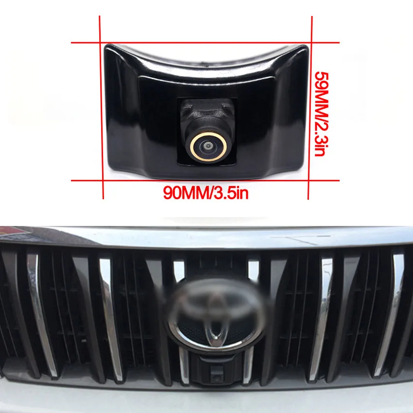 Car Front View camera For Toyota Land Cruiser Prado 150 J150 LC150 2010 2011 2012 2013 170° Waterproof Parking LOGO Front Camera