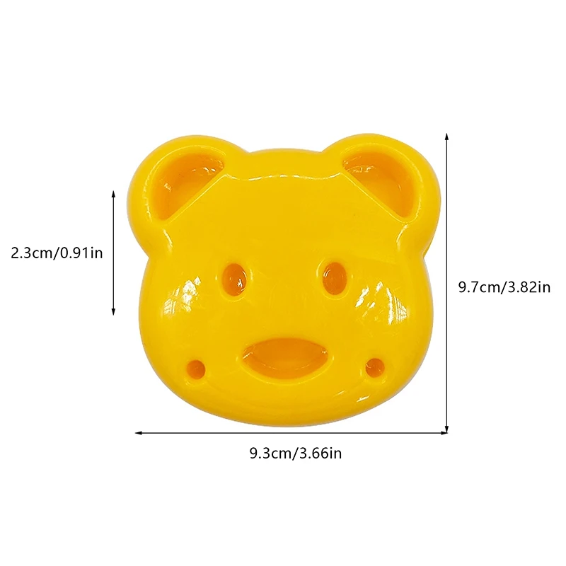 3pcs Sandwich Cutter Mini Cartoon Rabbit Bear Car Bread Knife Sandwich Cutter Sealer For Kids Bento Lunch Baking Mold