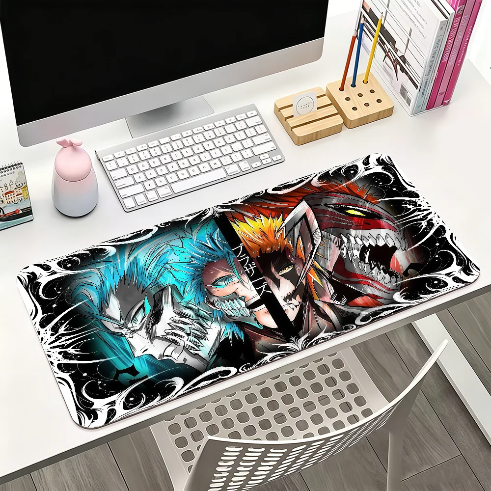 Anime Bleach Black And White Cool Mouse Pad For Office Gaming And Keyboards Non-Slip Large Waterproof