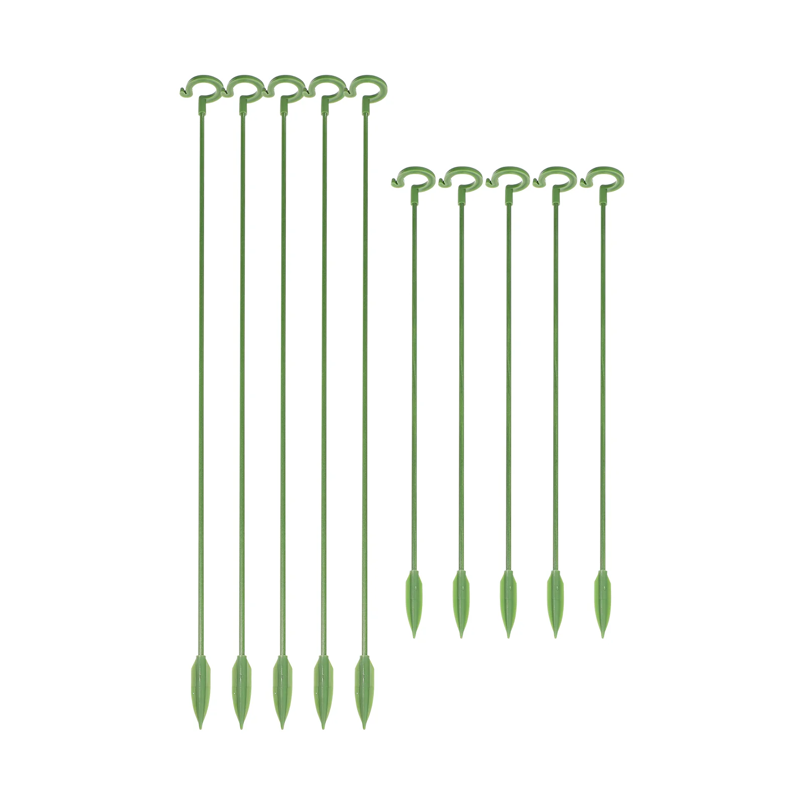 10 قطعة عمود دعم الزهور قسط الألياف الزجاجية النباتية بوعاء قوس الأخضر خفيفة الوزن حامل للنباتات الداخلية العصارة الثابتة #4