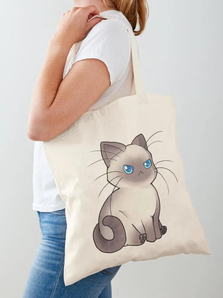 

Booker the Siamese Tote Bag Canvas bag tote bag men's shopper bags for women
