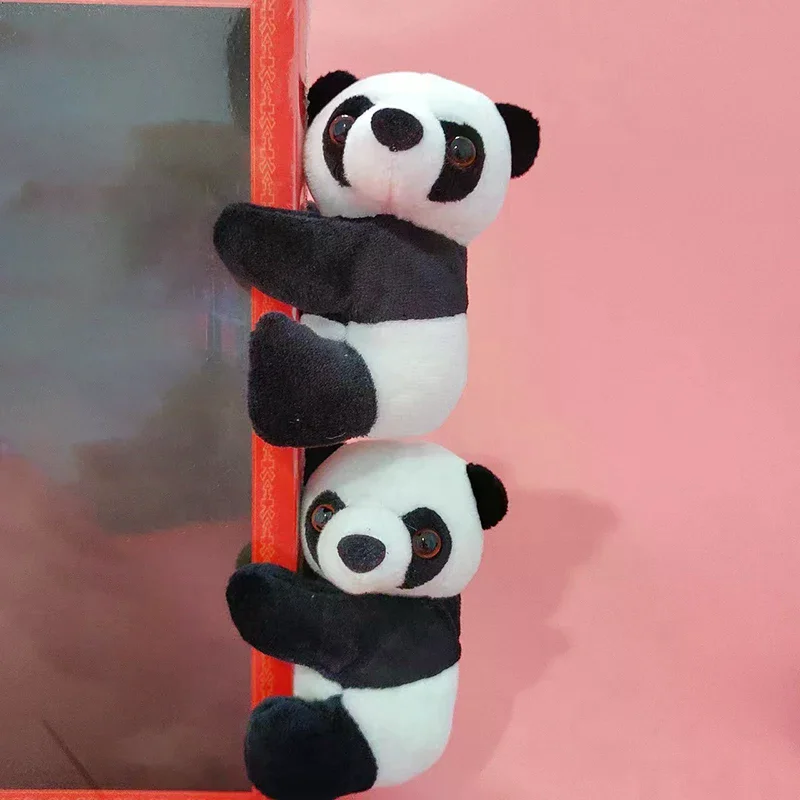 Kawaii Panda Plush Doll Toy Soft Animal Panda Clip Hugging Curtain Clip Doll Toy Curtain Tieback Holder Kids Room Decor Gift - view 2