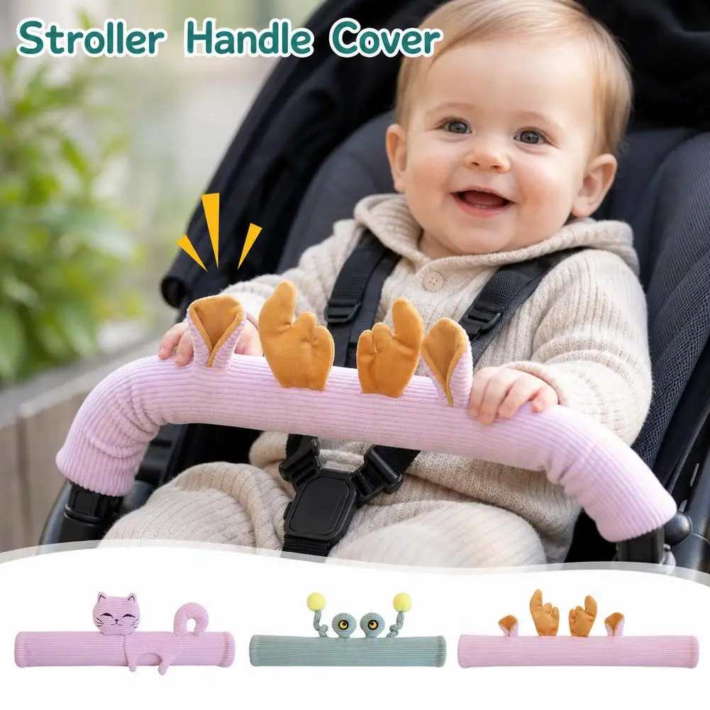 1/2Pcs Universal Infants Strollers Handle Cover Easy to Install and Remove Protects Strollers Rod Enhances Grip Comfort