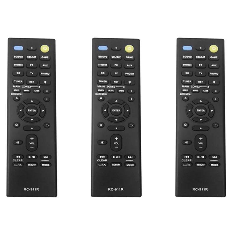 3X RC-911R Пульт дистанционного управления для Onkyo TX-NR656.RC-911R 928R TX-Rz810 TX-NR575E TX-NR578 TX-DS787 TX-NR777