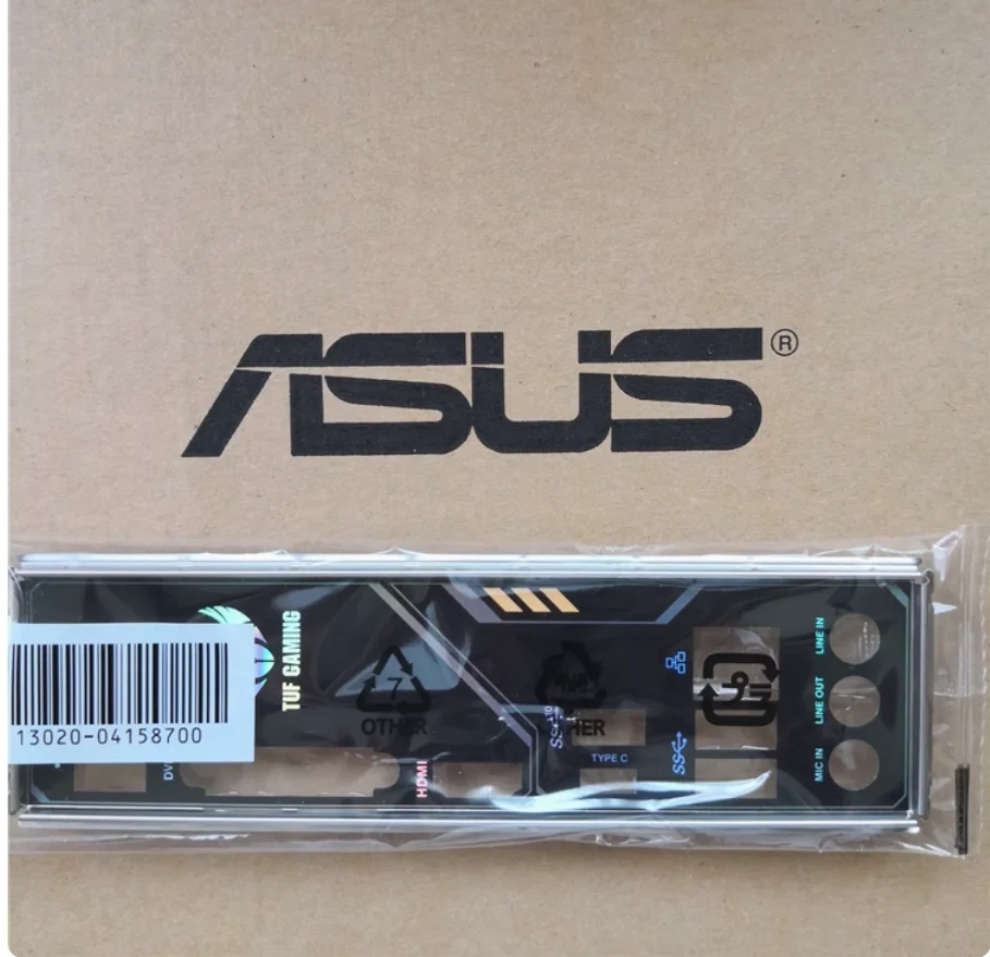 

IO I/O Shield Back Plate BackPlates Blende Bracket Stainless Steel For ASUS TUF B450M-PLUS GAMING TUF B450M-PRO GAMING