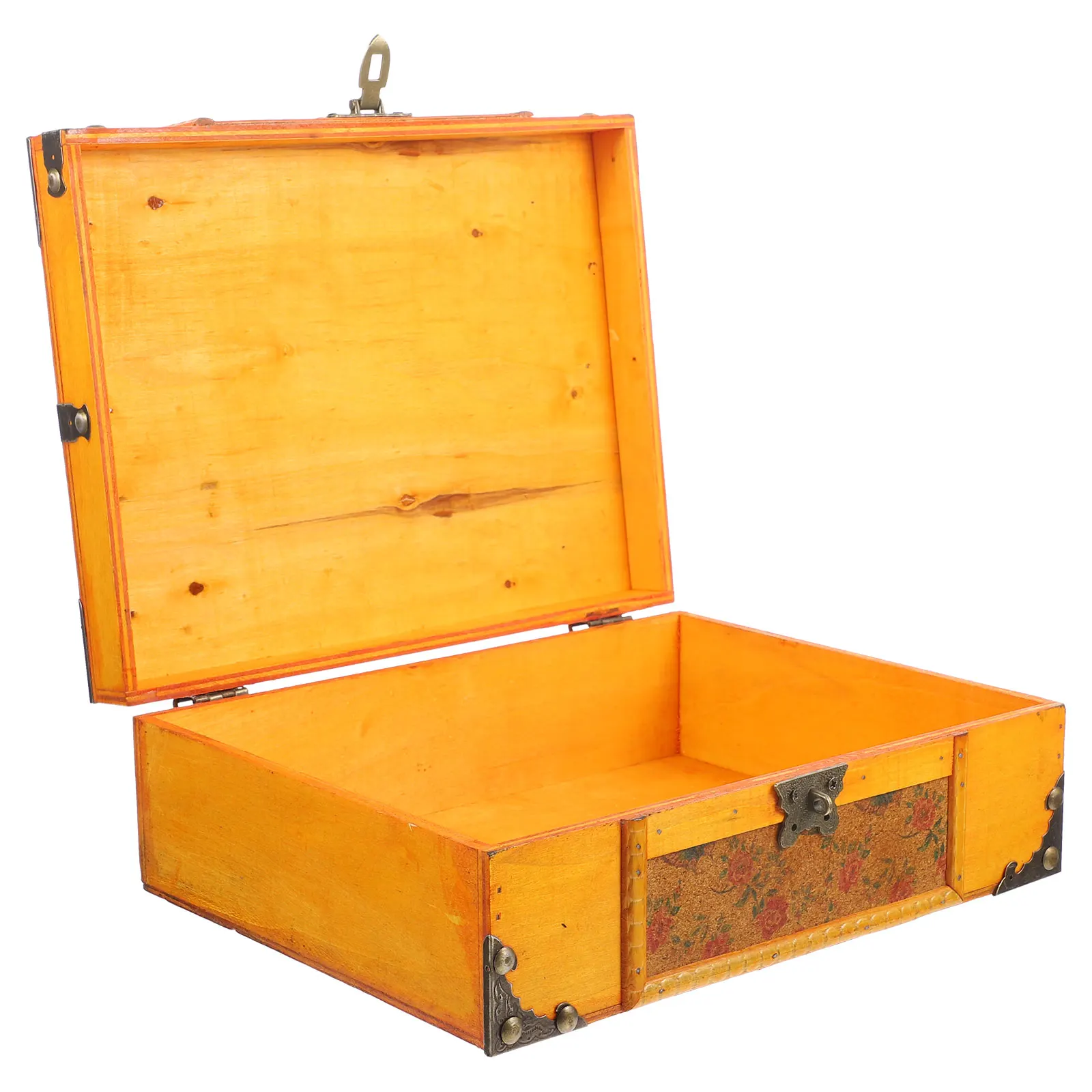 

Wooden Jewelry Box Vintage Green Lockable Storage Case for Necklace Earrings Bracelet Dustproof Home Bedroom Decor Keepsake