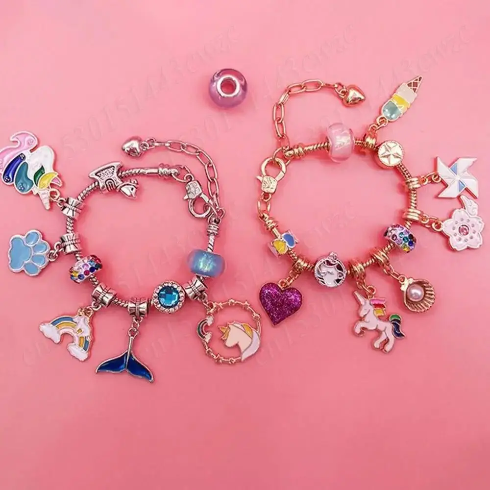 عيد ميلاد سعيد طقم مجوهرات تقويم القدوم هدية صندوق 24 يوما الأزرق يونيكورن سوار ذاتي الصنع قلادة قلادة عيد الميلاد العد التنازلي التقويمات #3