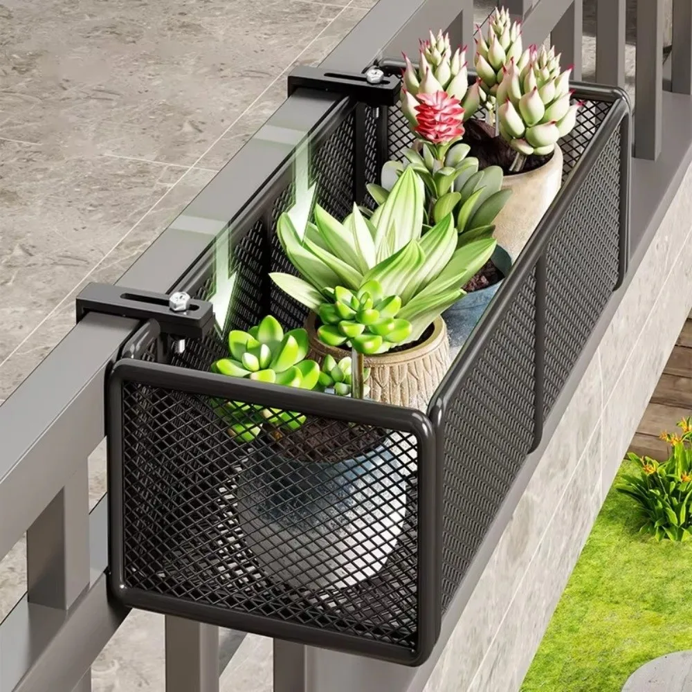 High Quality Iron Art Flower Pot Stand Hanging Design Multi-purpose Flower Pot Organizer Plant Pot Holder Window Sill