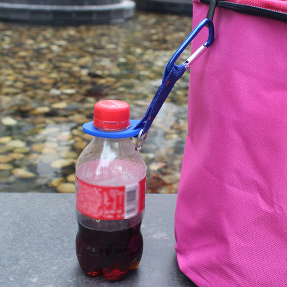 

3 Pcs Mineral Water Bottle Buckle Hiking Holder Hanging Kettle Exploring Hook Carrier Clip