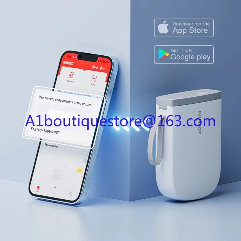 D11 Portable QR Code Thermal Label Printer for Kitchen Storage Boxes Ceramic Nimbot Portable Printer view 3