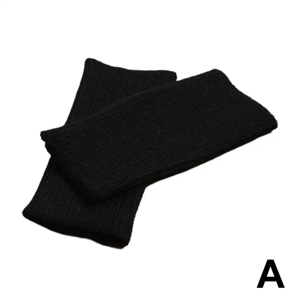 Kurze finger lose Handschuhe Damen handschuh Winter wärmer Arm Freizeit handschuhe Ärmel Mädchen Gothic gestrickt Goth weiche feine Kleidung z6a4